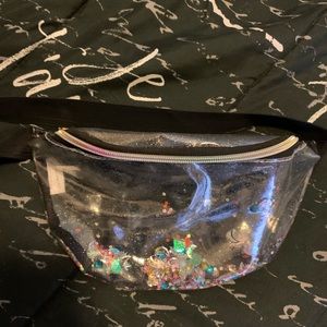 Clear sequins fanny pack